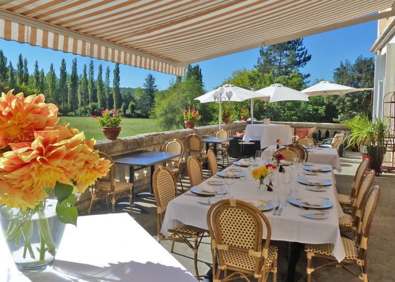 Château de Villars terrasse