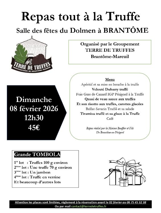 Repas tout à la truffe 08.02.26