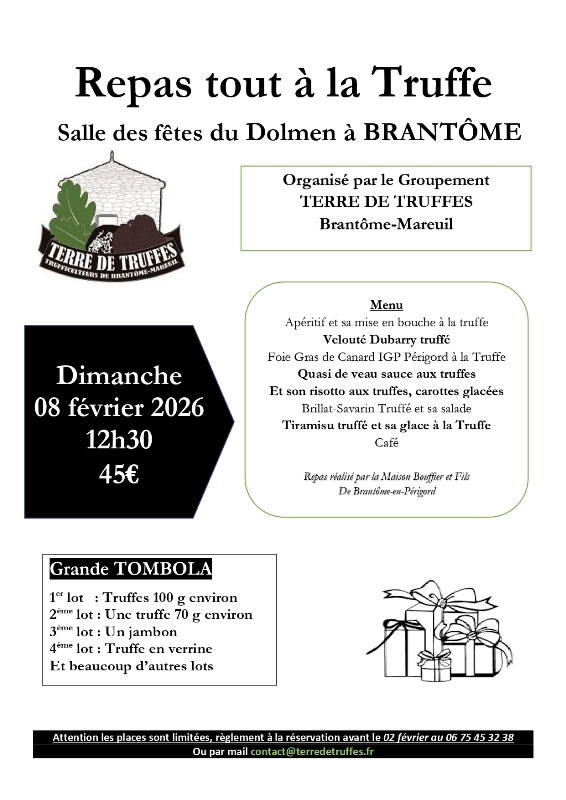 Repas tout à la truffe 08.02.26
