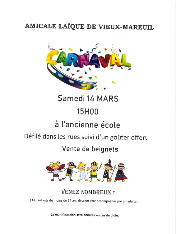 carnaval 2026 vieux-mareuil