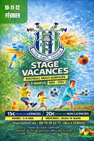 stage vacances foot