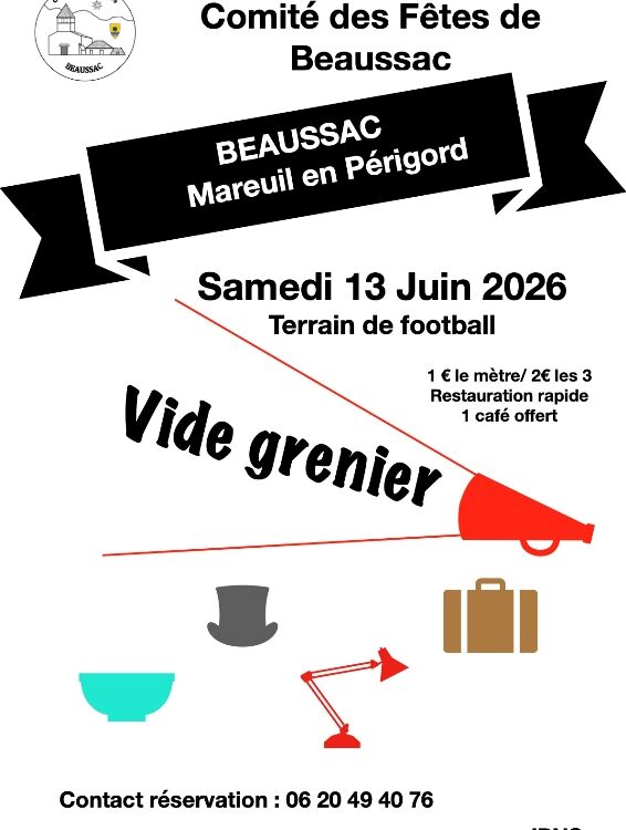 vide-greniers 13 juin 2026 Beaussac