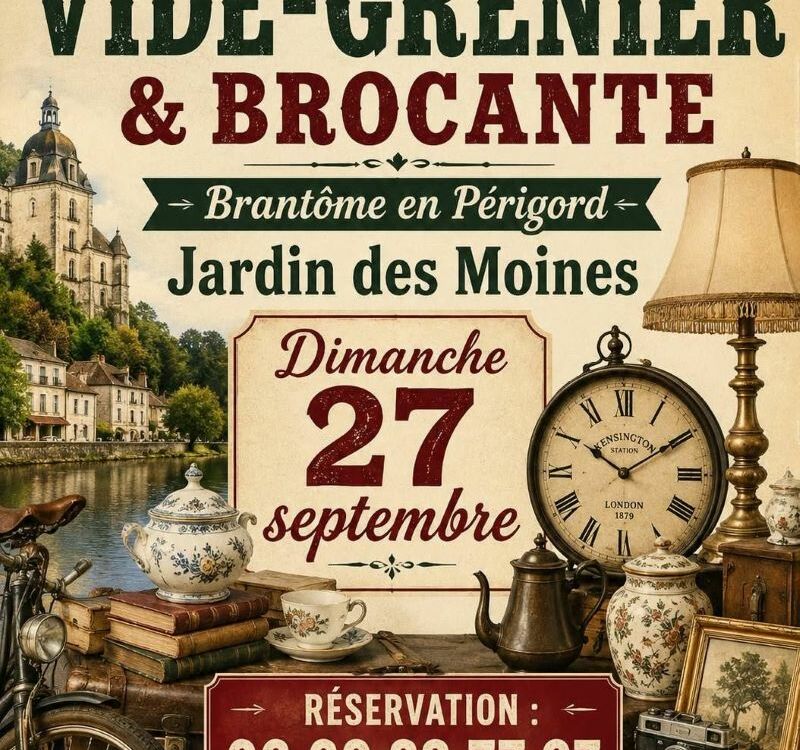 vide-greniers Brantôme 27.09.26
